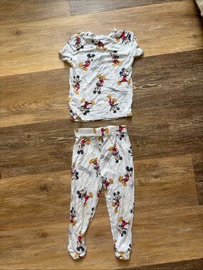 Mickey Mouse Kids Pajama Set with Red & Yellow Accents